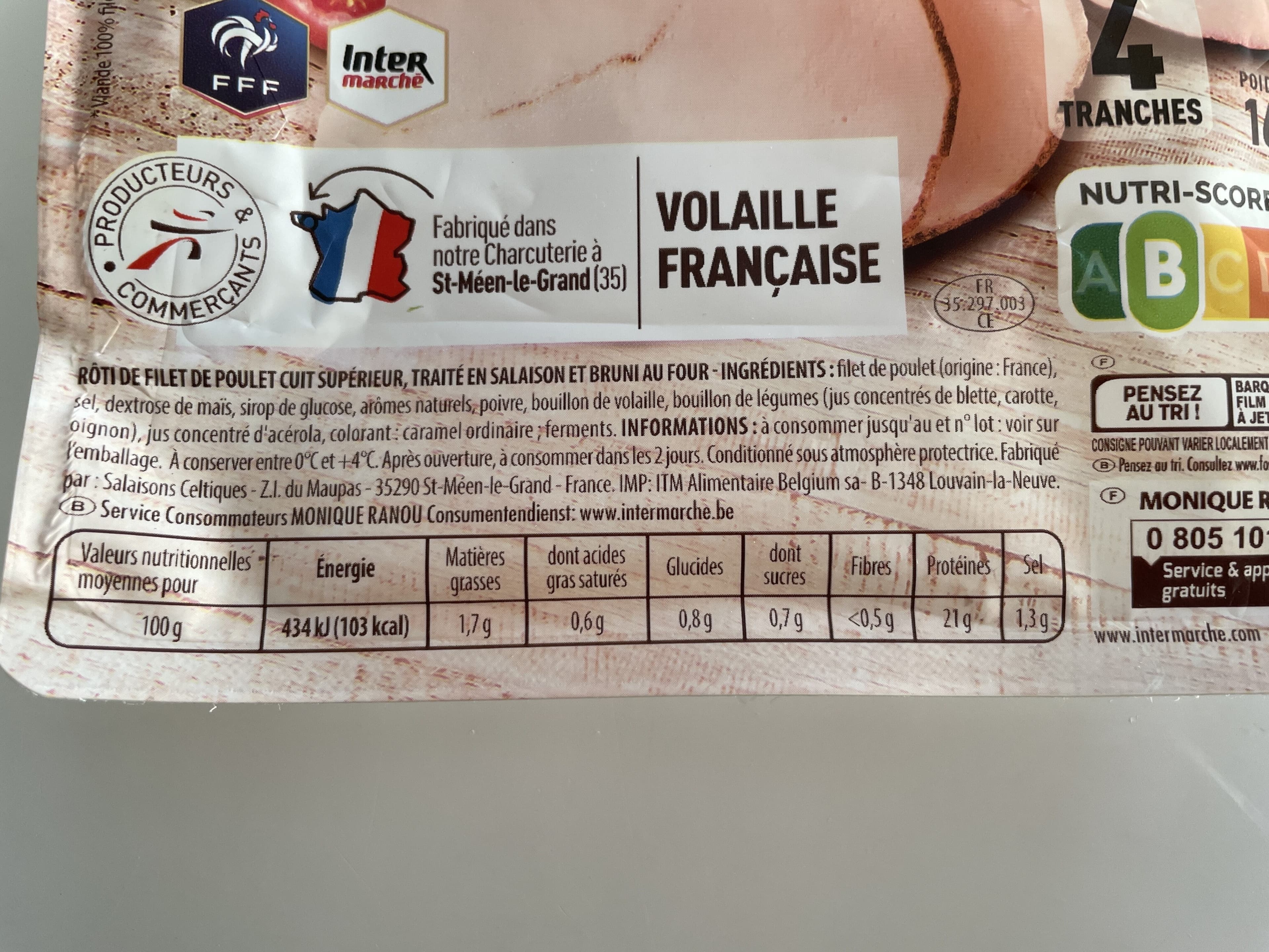 Monique ranou Roti de poulet 4t 160g packshot