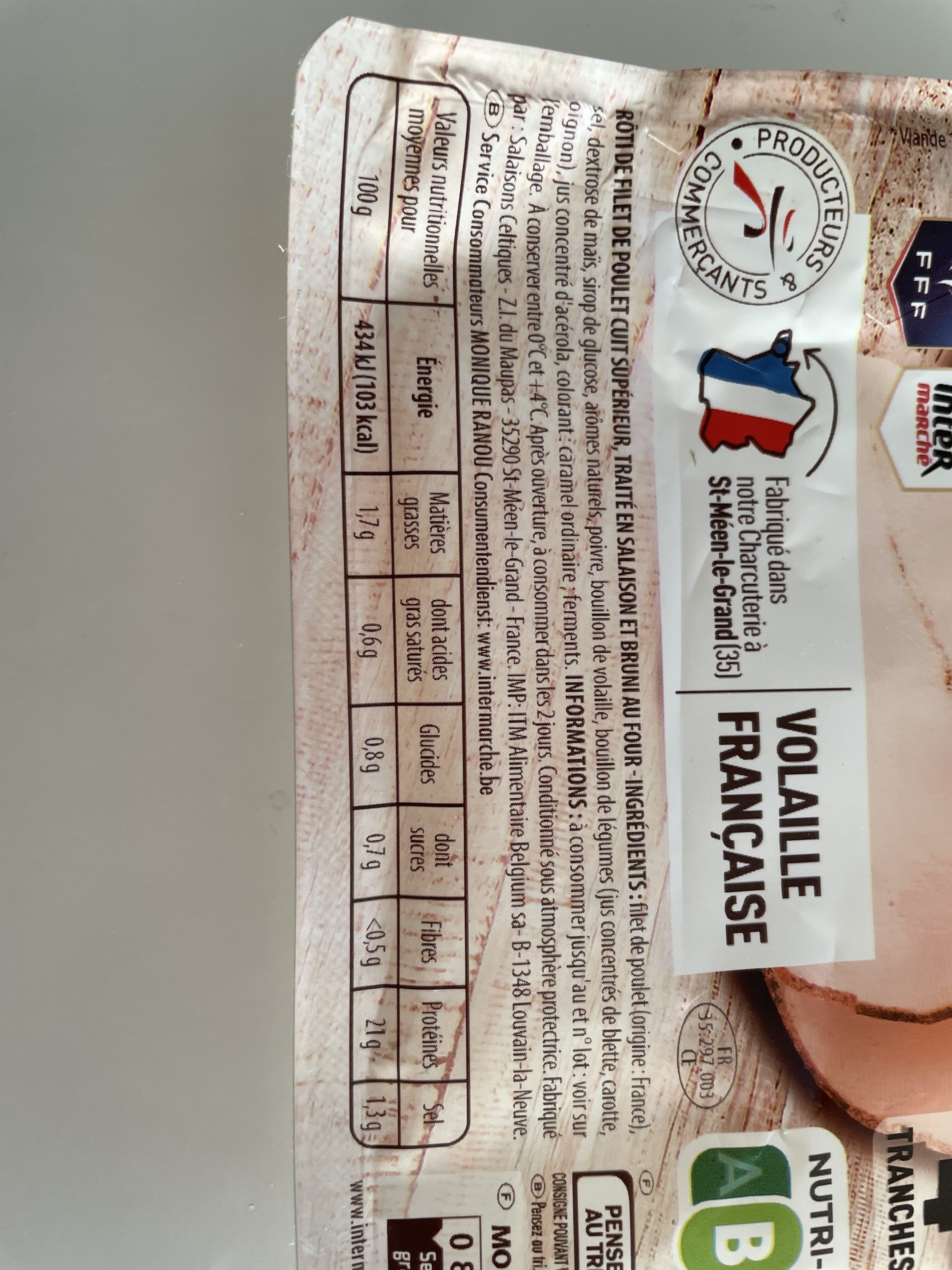 Monique ranou Roti de poulet 4t 160g packshot