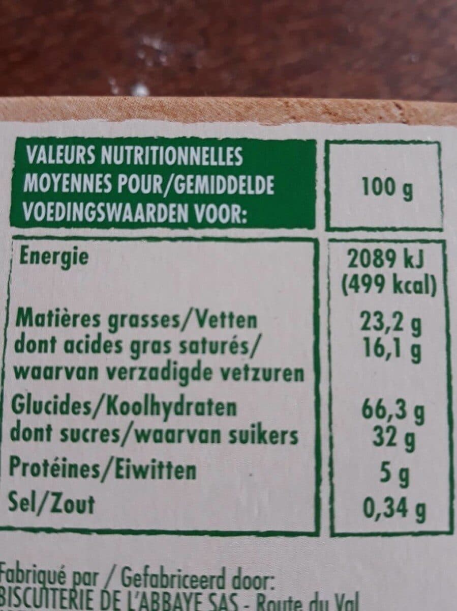 Intermarché Sablés pur beurre aux pommes packshot