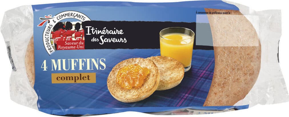 Itinéraire des saveurs 4 Muffins complets packshot