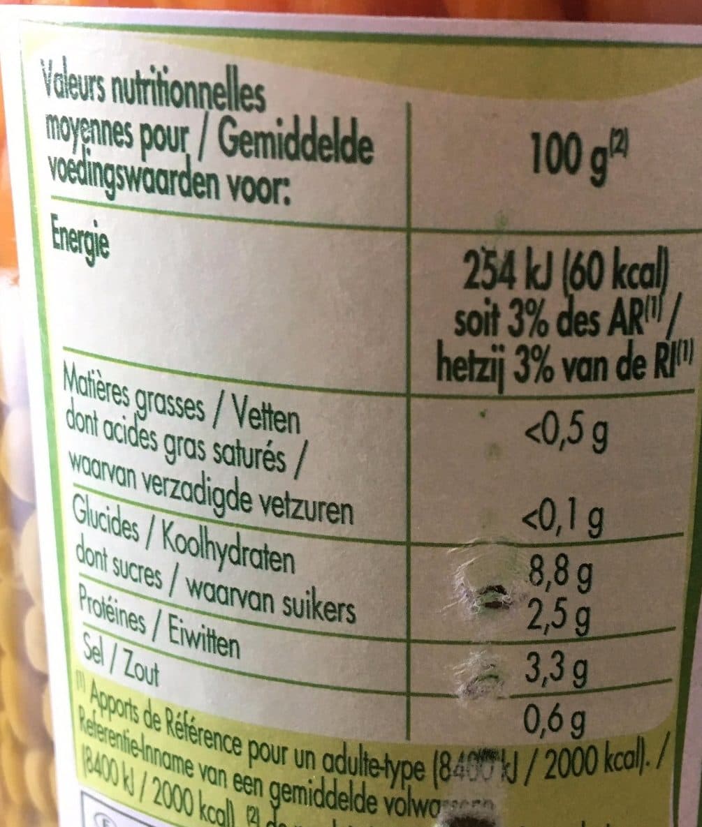 Intermarché Petits pois carottes BIO - 720 mL packshot