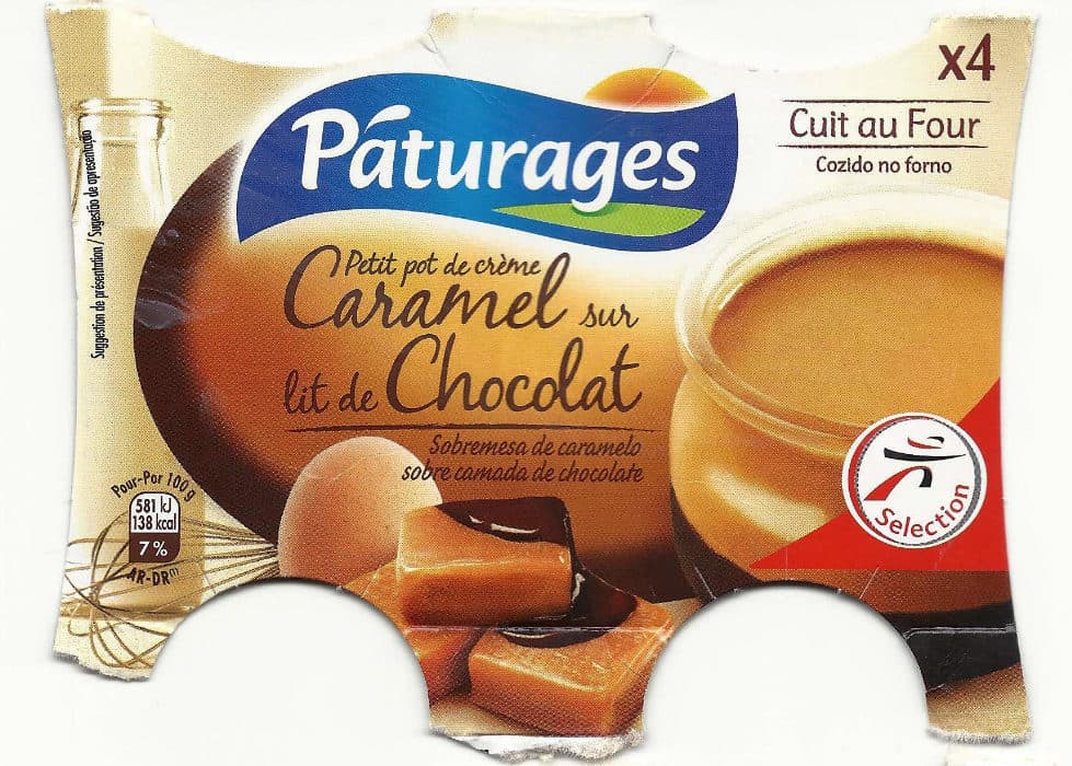 Pâturages Petit pot crème caramel chocolat packshot