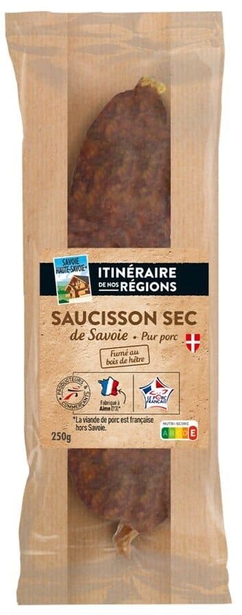 Intermarché LS Saucisson sec fumé de Savoie 250g packshot