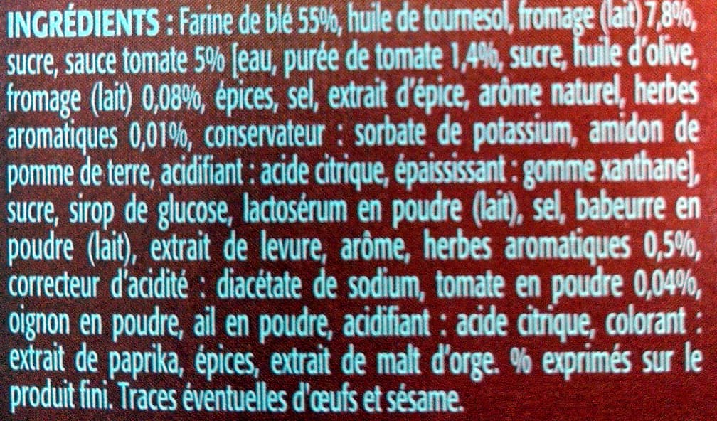 Bouton d'or Crackers goût pizza 85g packshot