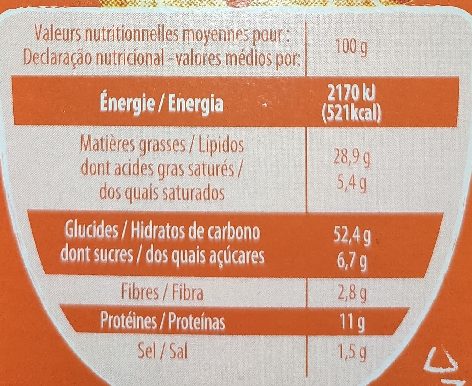 Bouton d'or Crackers emmental 105g packshot