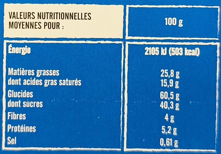 Itinéraire des Saveurs Galette suedoise chocolat packshot