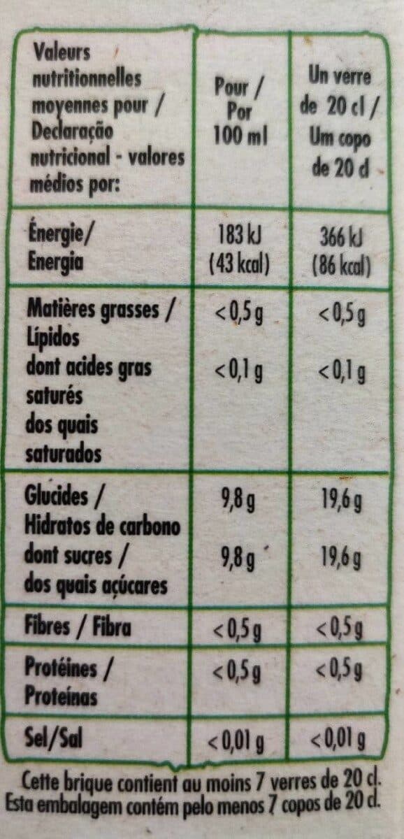 Les Mousquetaires Brique 1,5L Nectar d'Orange bio packshot
