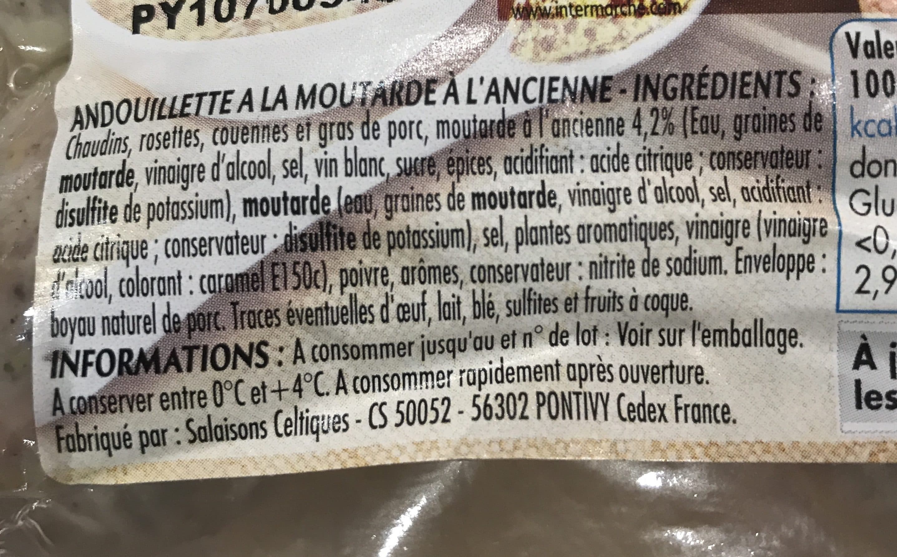 Monique ranou ANDOUILLETTES SUPERIEURES MOUTARDE A L'ANCIENNE x2 250g packshot