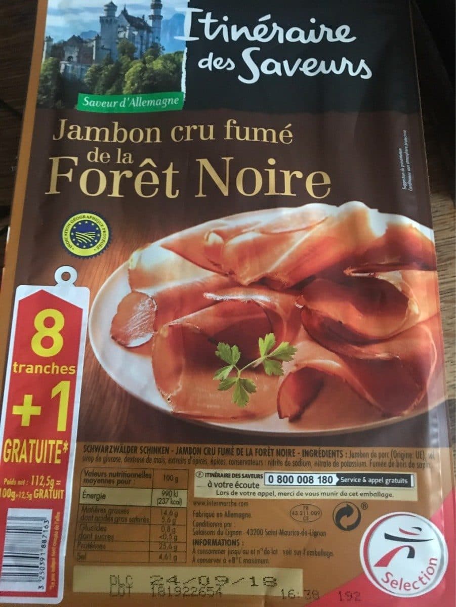 Itinéraire des Saveurs Jambon cru de la forêt noire packshot
