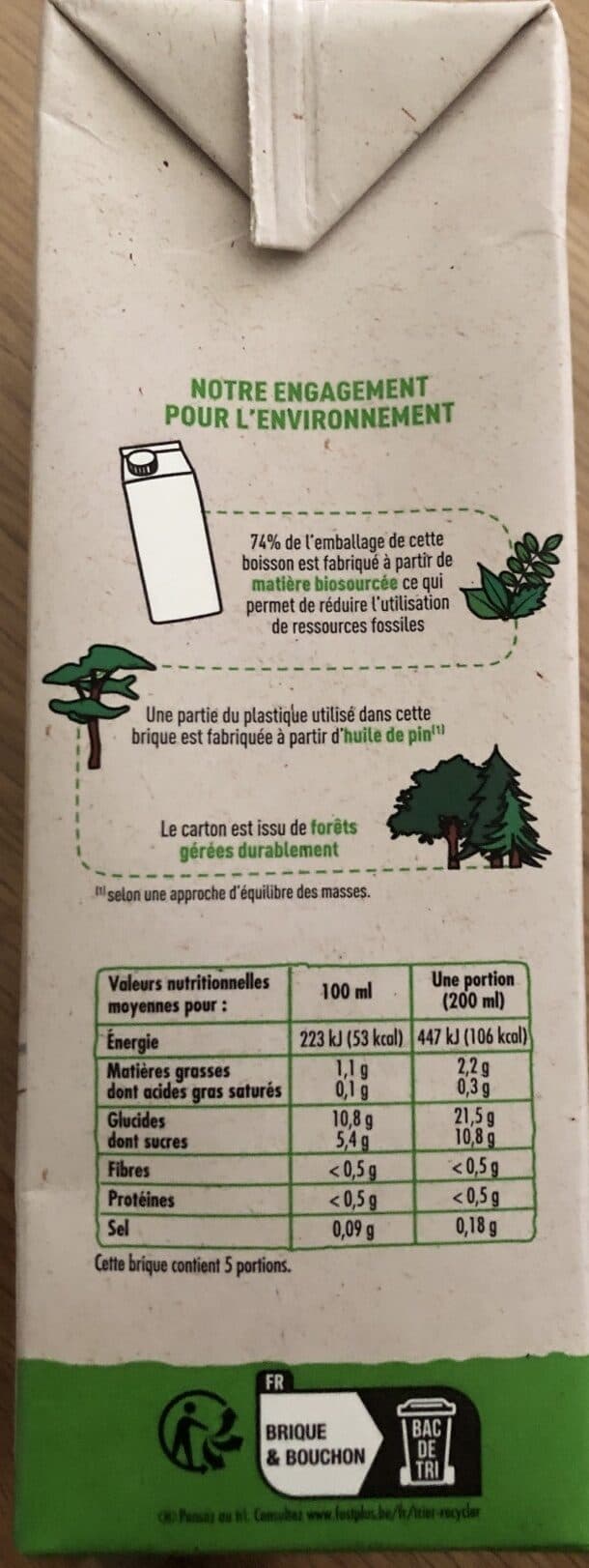 Intermarché Boisson végétale au riz BIO 1L packshot