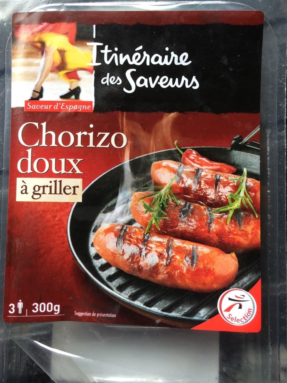 Itinéraire des Saveurs Chorizo doux à griller packshot