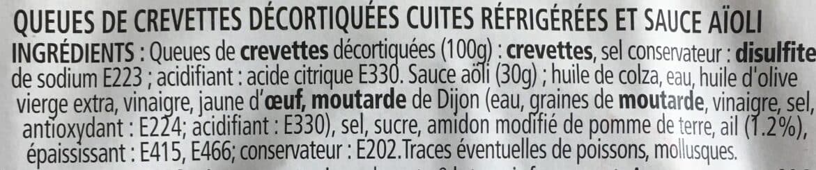 Intermarché Crevettes d'apéro à l'aïoli packshot