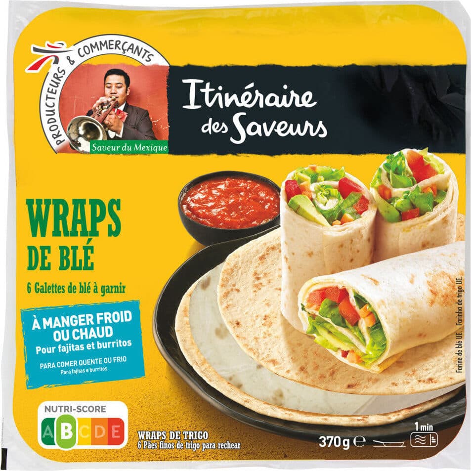 Itineraire des saveurs Saveur du Mexique - 6 wrapes de blé nature packshot