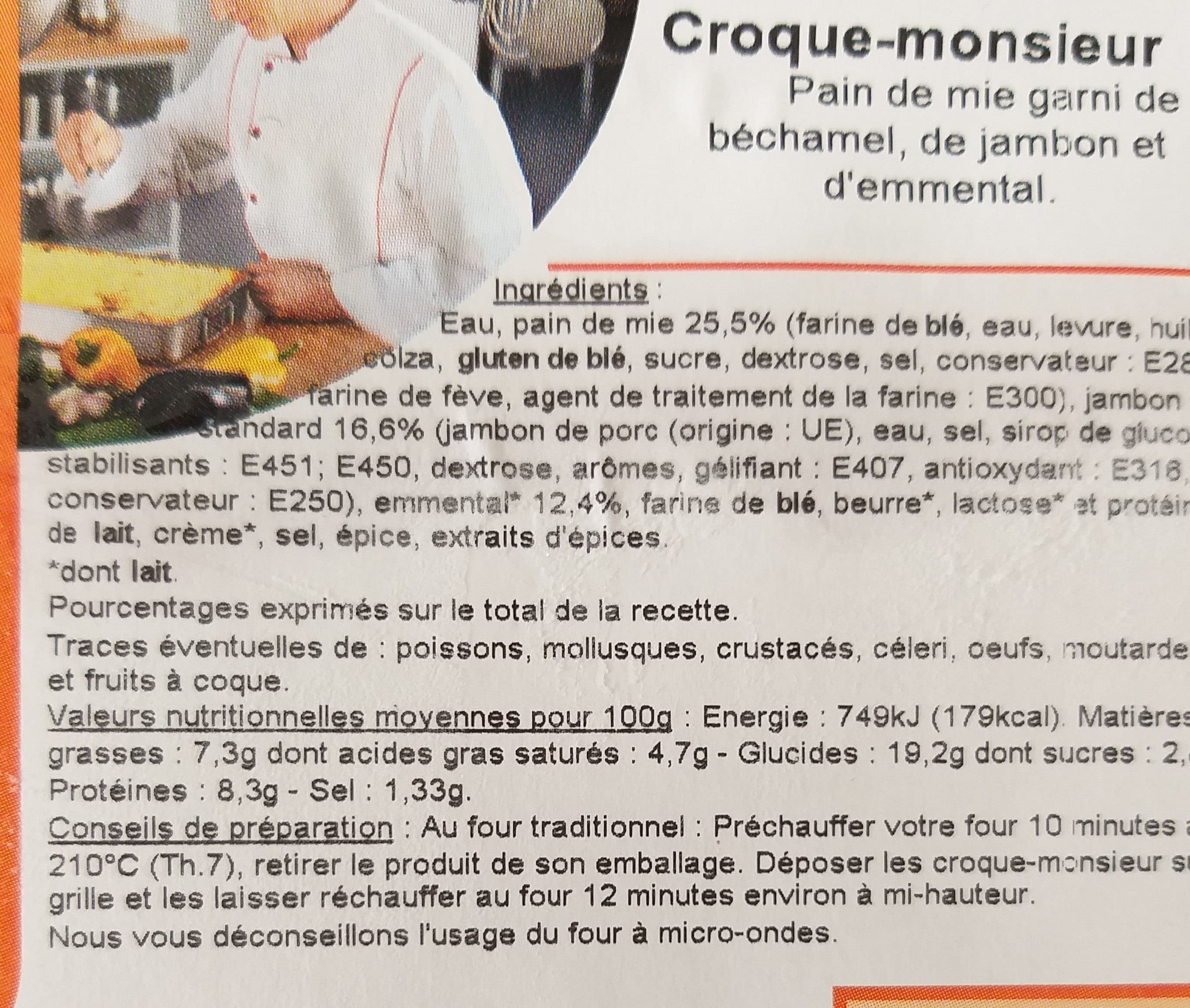 Intermarché Croque-monsieur packshot