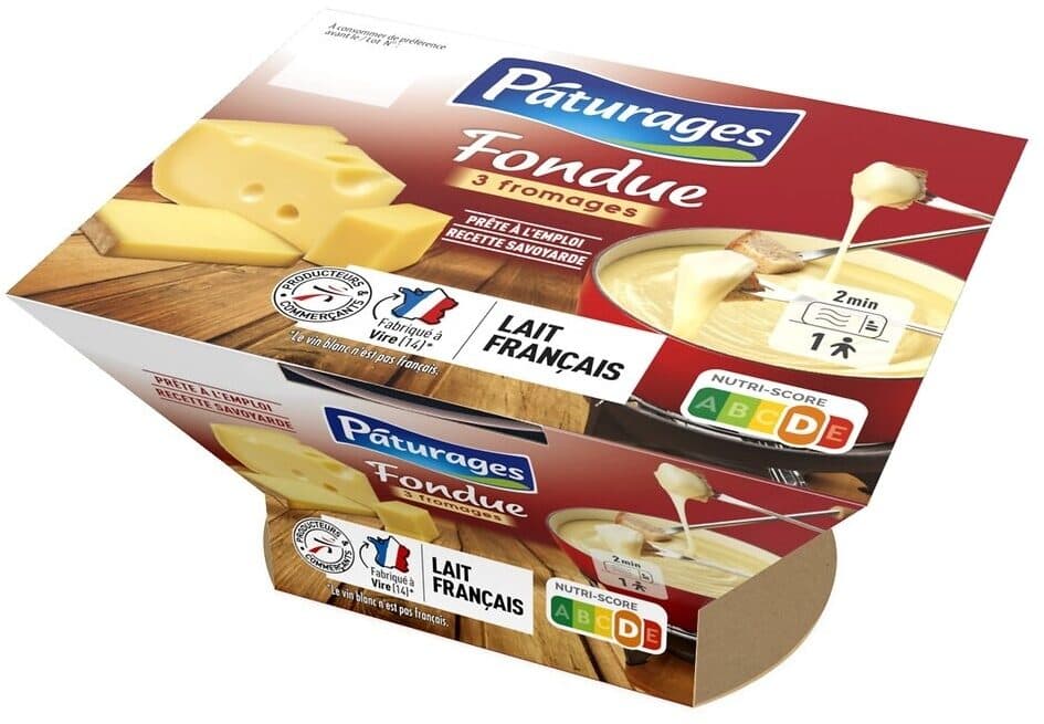 Páturages FONDUE 3 FROMAGES MICROONDABLE 150g packshot
