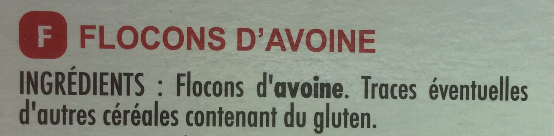 Chabrior Flocons d'avoine complète 500g packshot