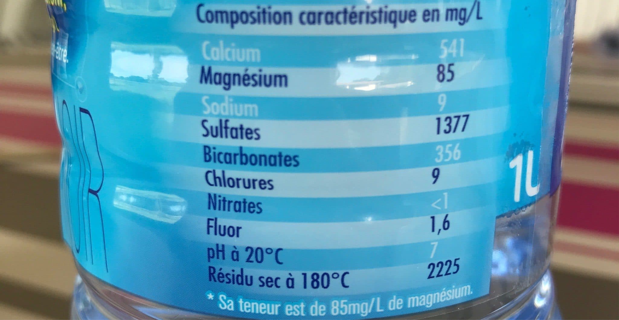 Intermarché Eau minerale naturelle mg packshot