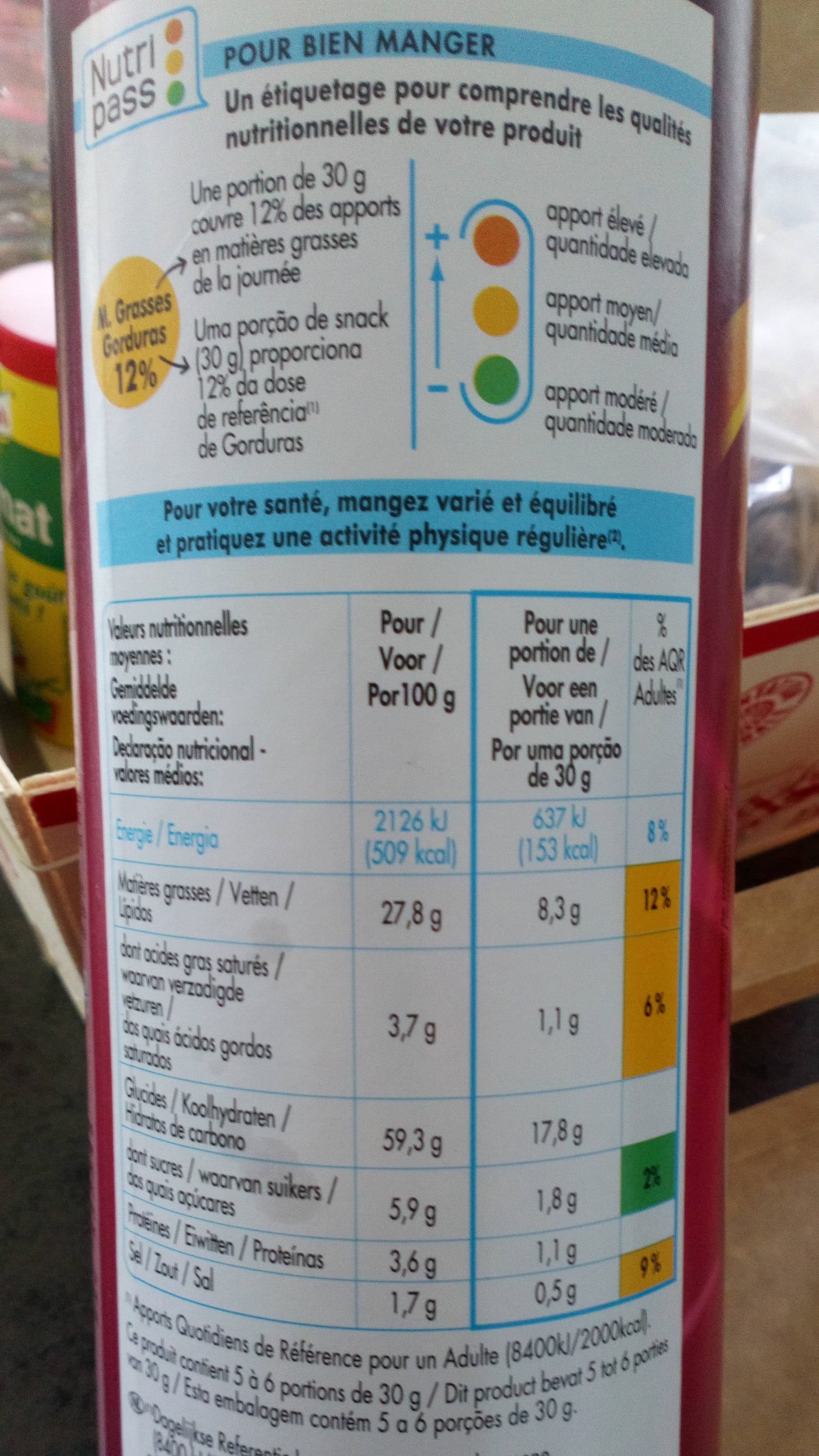 Bouton d or Tuiles bacon 170g packshot