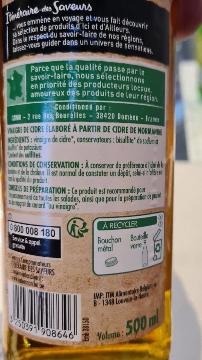 Itineraire Des Saveurs Vinaigre de cidre packshot