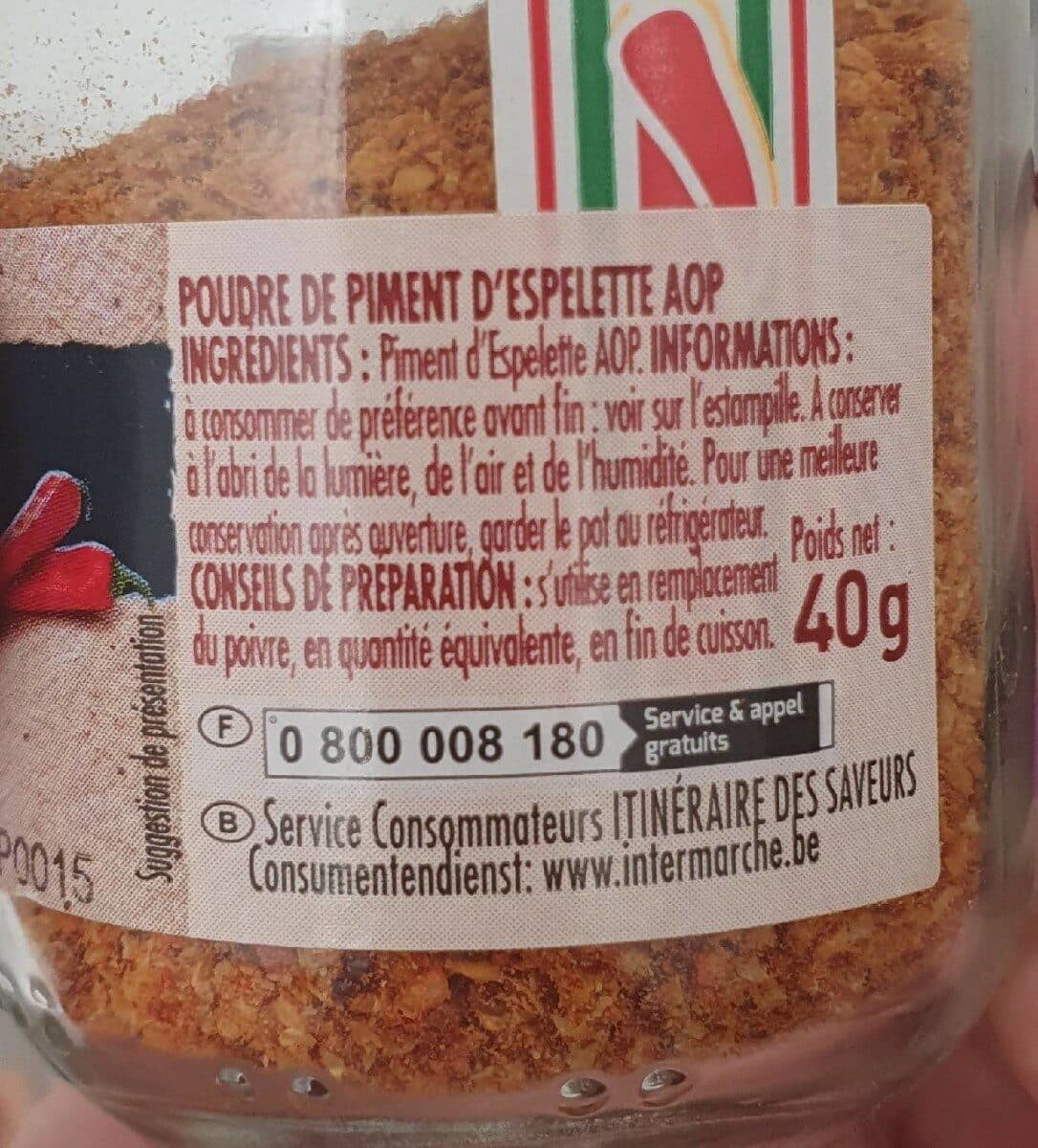 Itinéraire des Saveurs Ids Piment Espelette Aop packshot