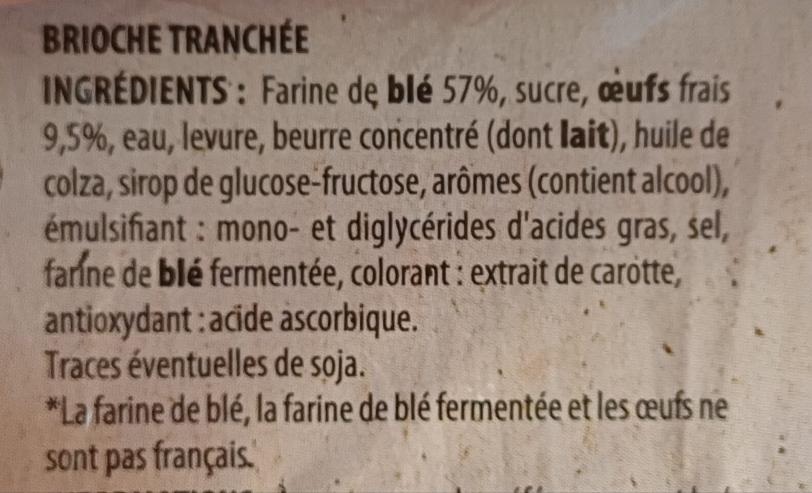 Chabrior Brioche tranchée 700g packshot