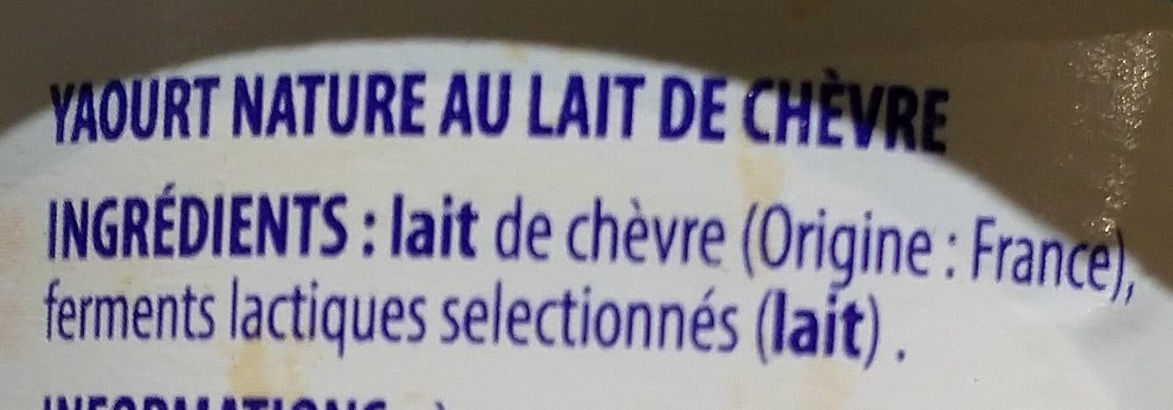 Pâturages Yaourt nature au lait de chèvre 4X 120g packshot