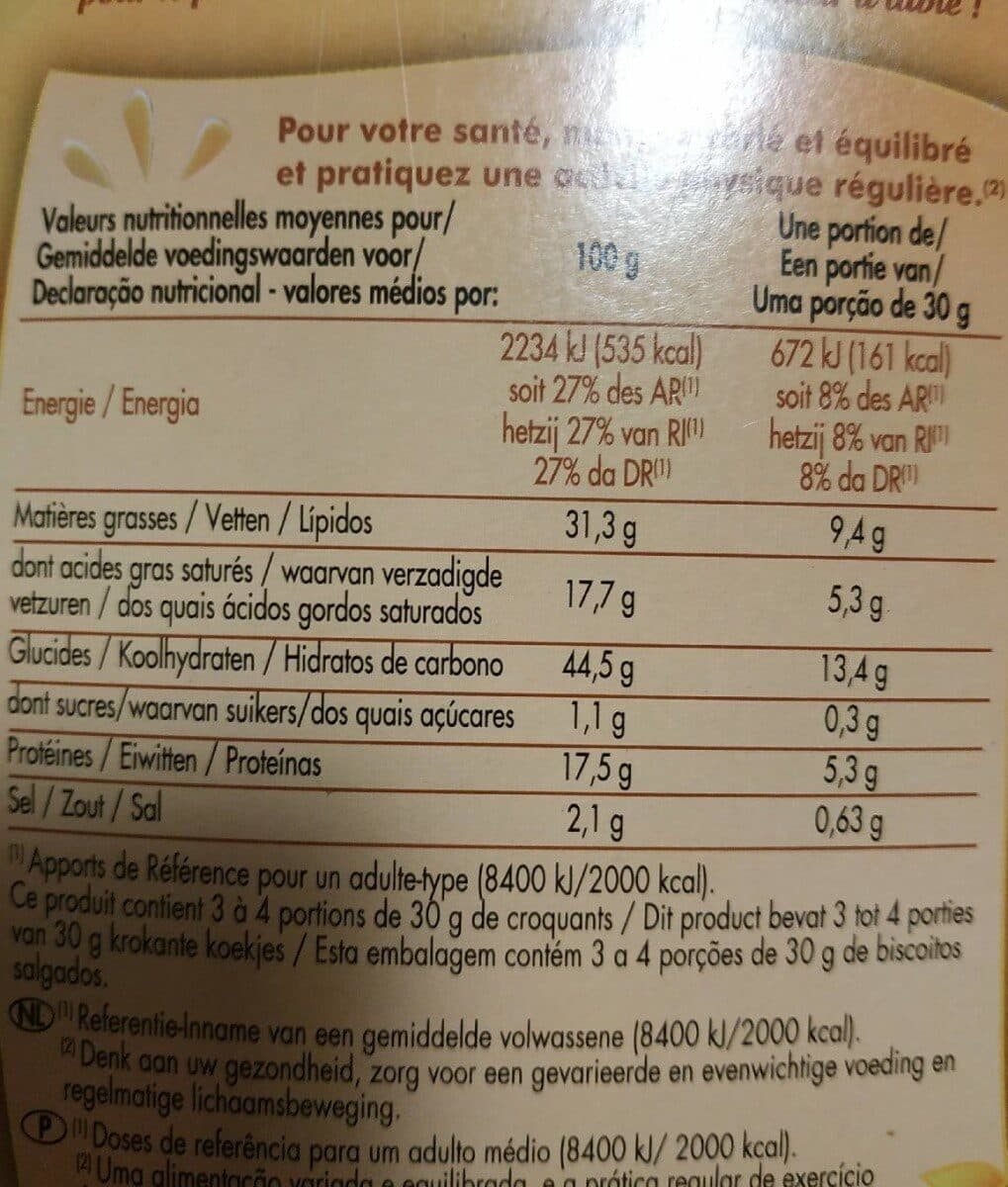 Bouton d'or Biscuits croquants emmental oignon packshot