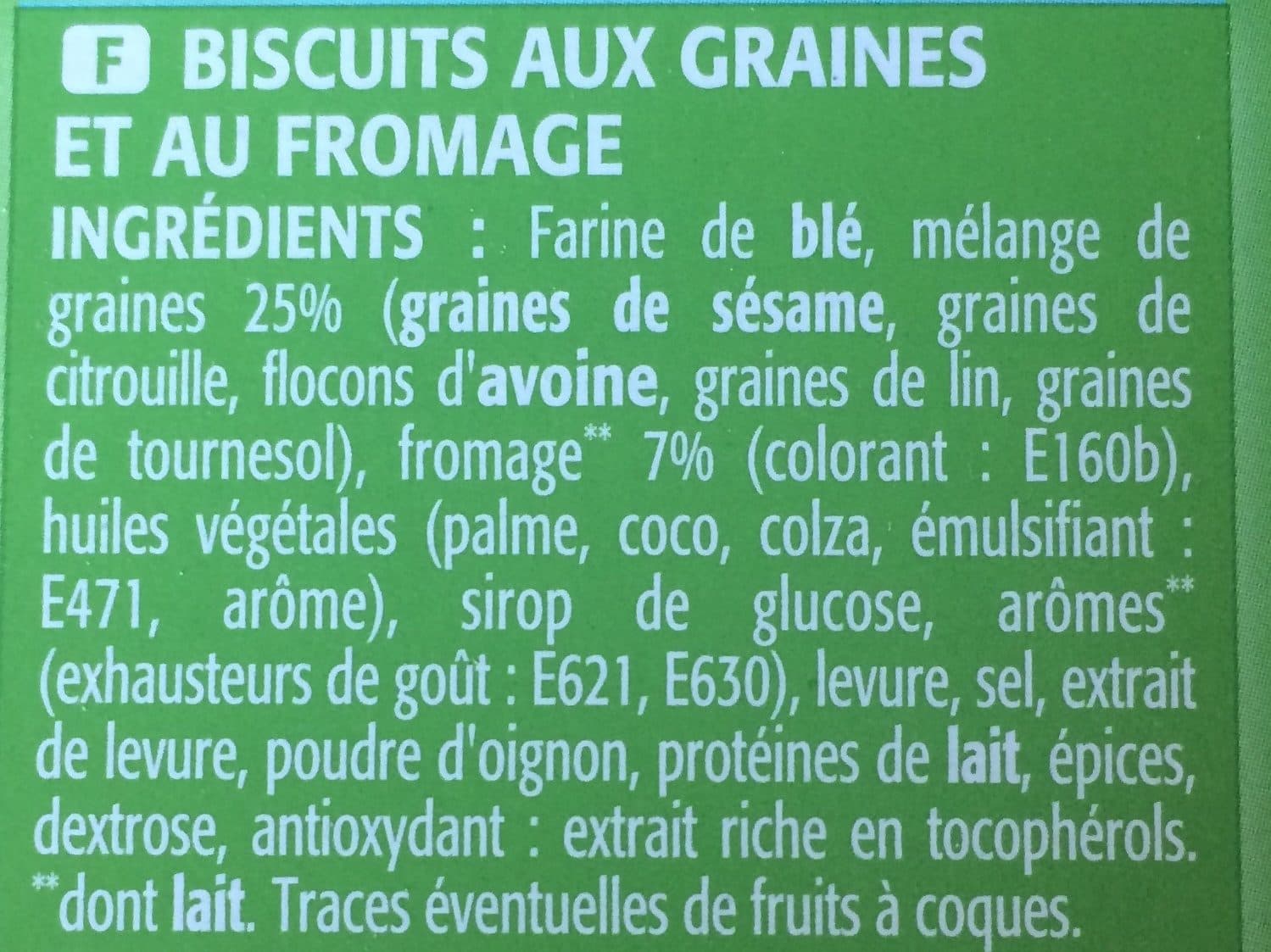 Bouton d'or Crackers Gouda & Graines packshot