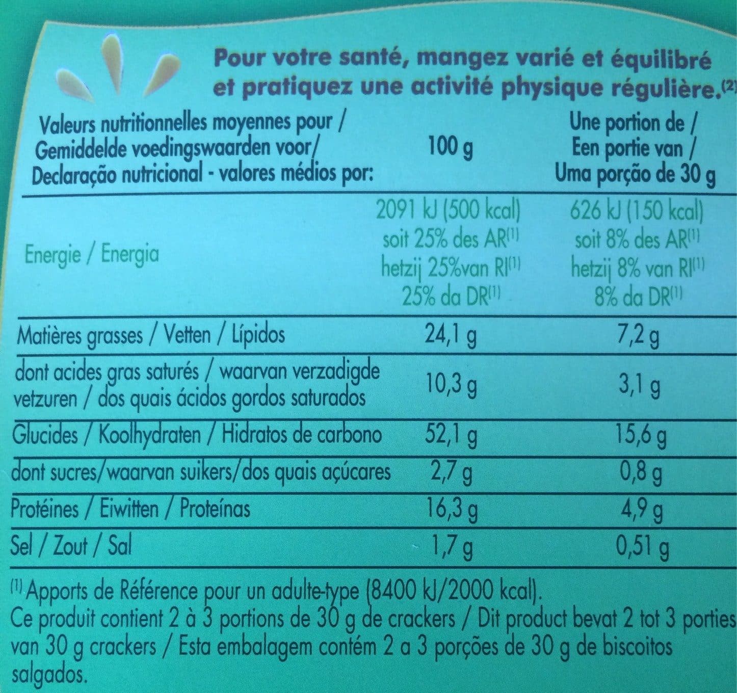 Bouton d'or Crackers Gouda & Graines packshot
