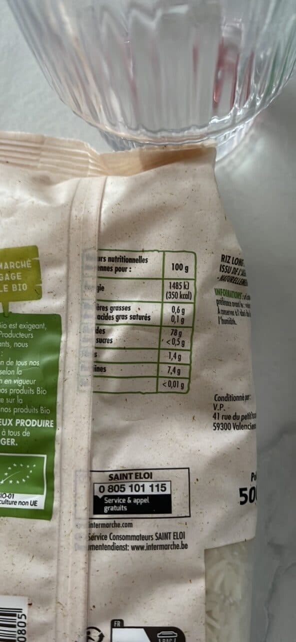 Saint Eloi Riz basmati bio 500g packshot