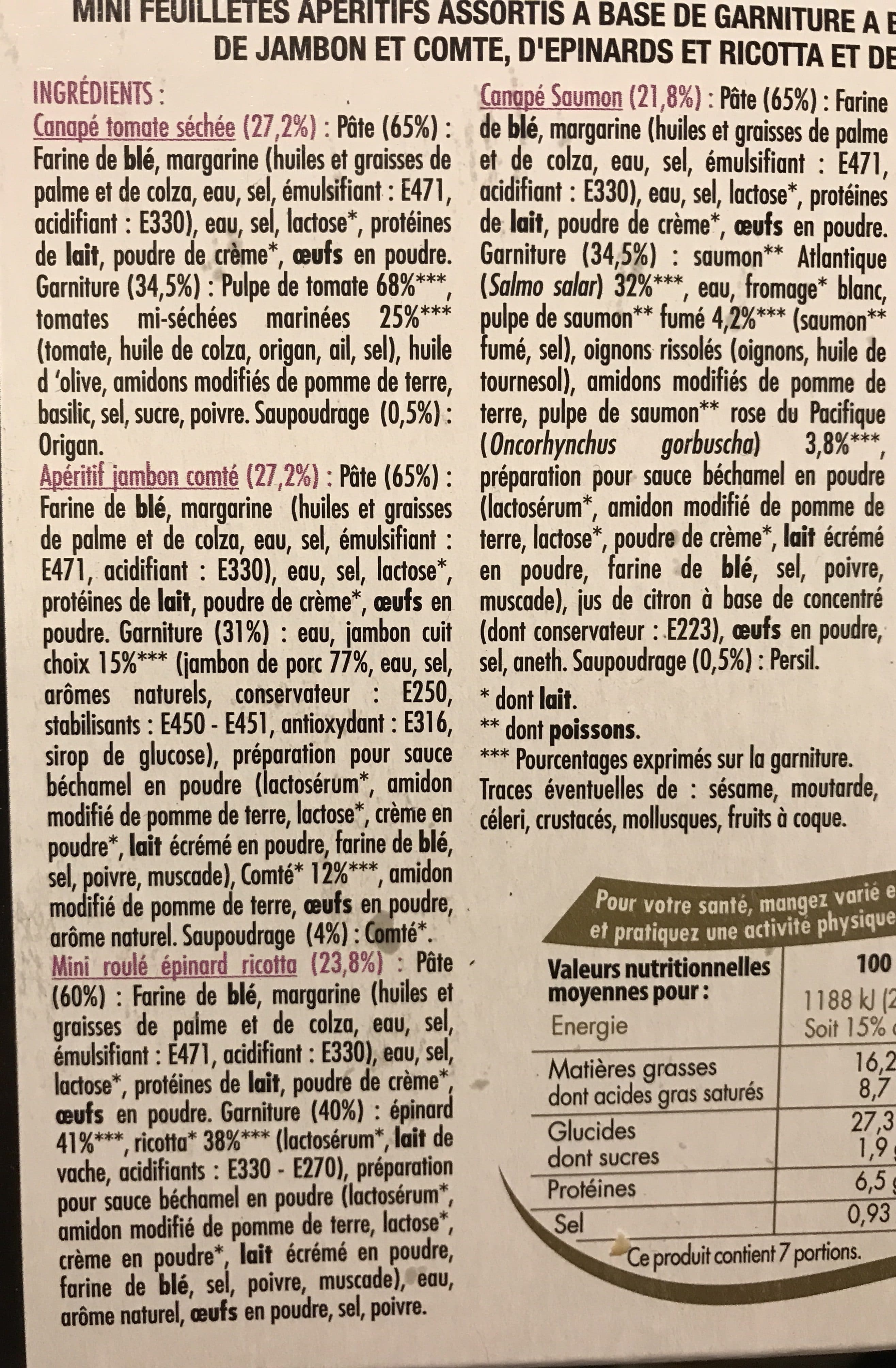 Monique ranou 30 Mini Feuilletés 353g packshot