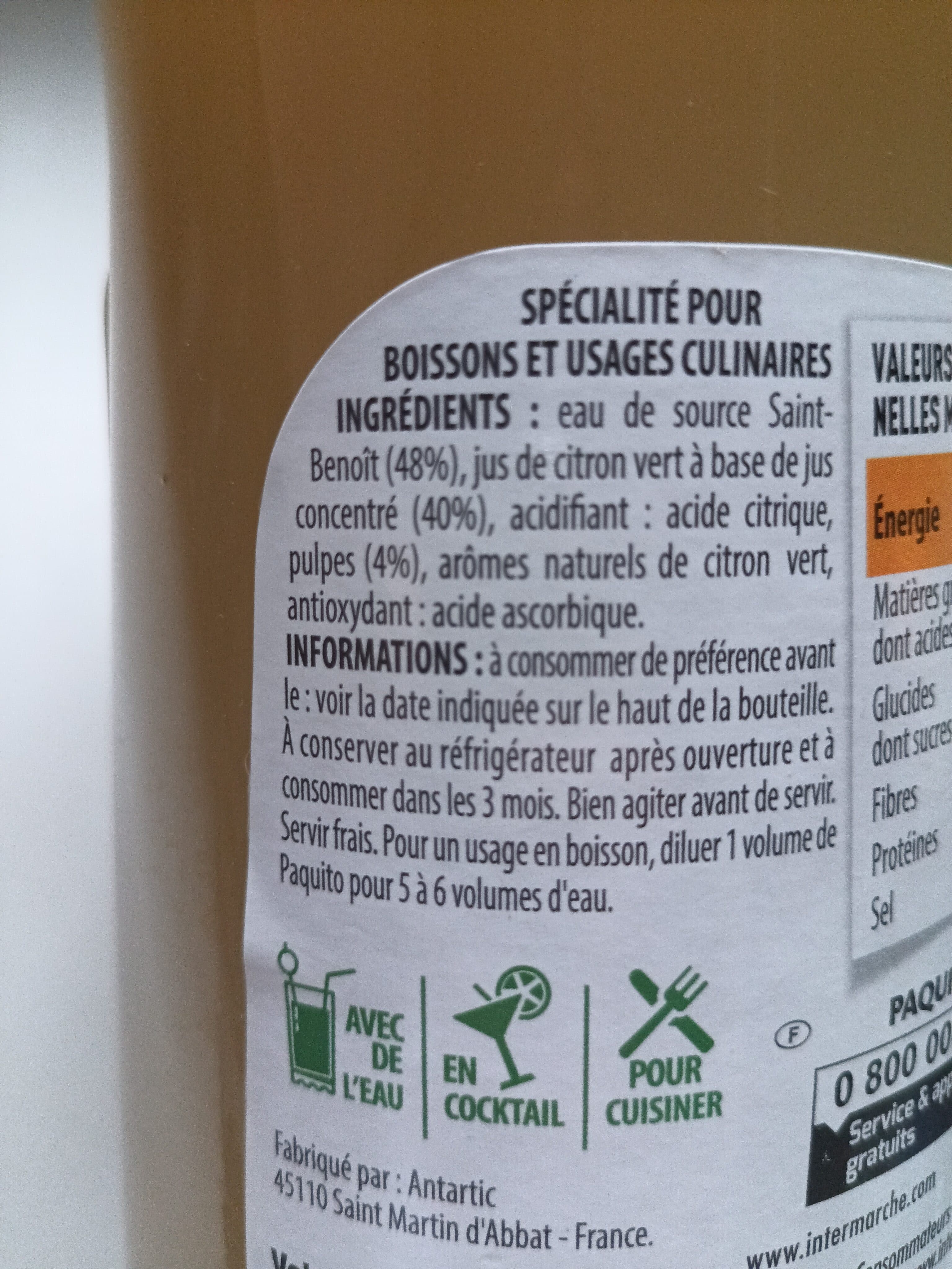 Paquito Citron vert à diluer packshot