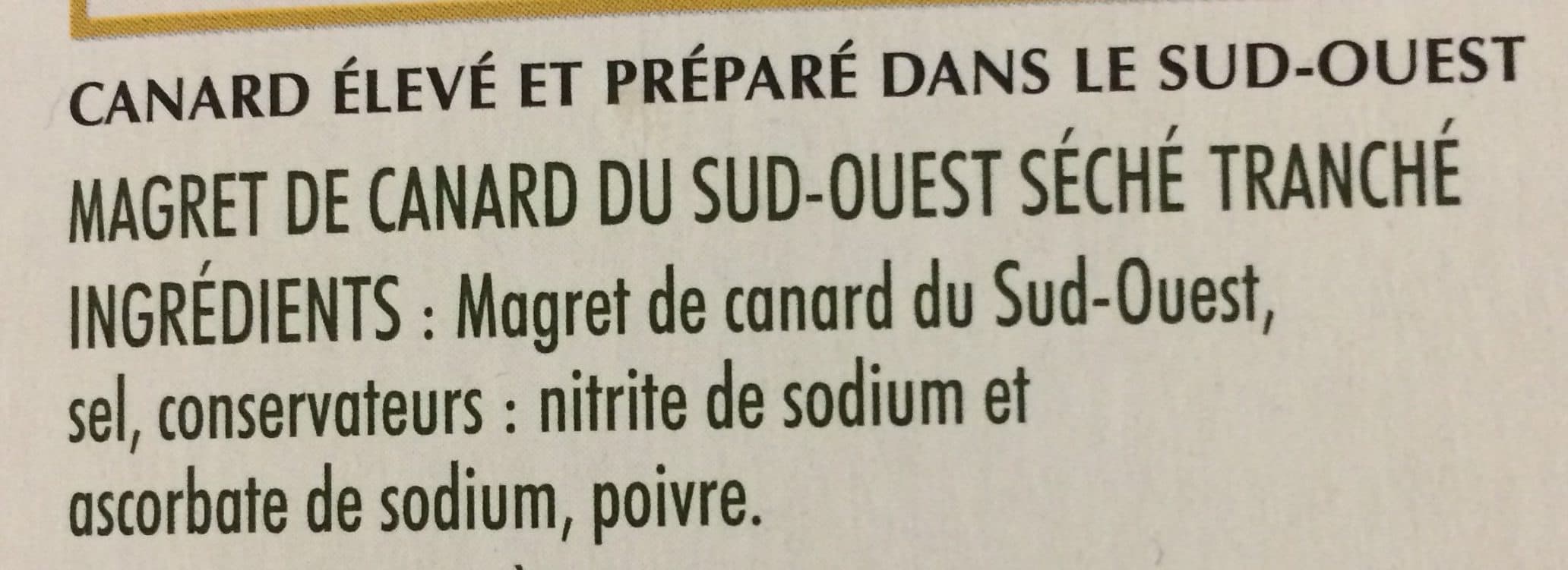 Itinéraire des Saveurs MAGRET DE CANARD IGP SECHE TRANCHE - 90g packshot
