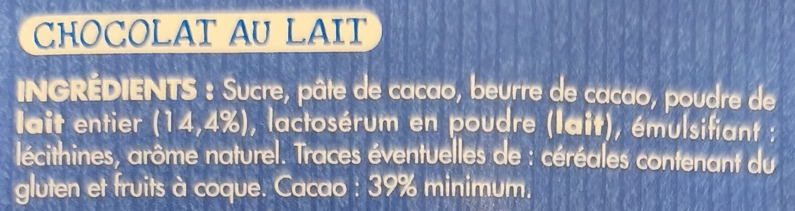 Ivoria Tablette dessert chocolat lait - 170g packshot