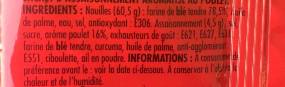 Open Food Facts Nouilles chinoises Saveur Poulet packshot