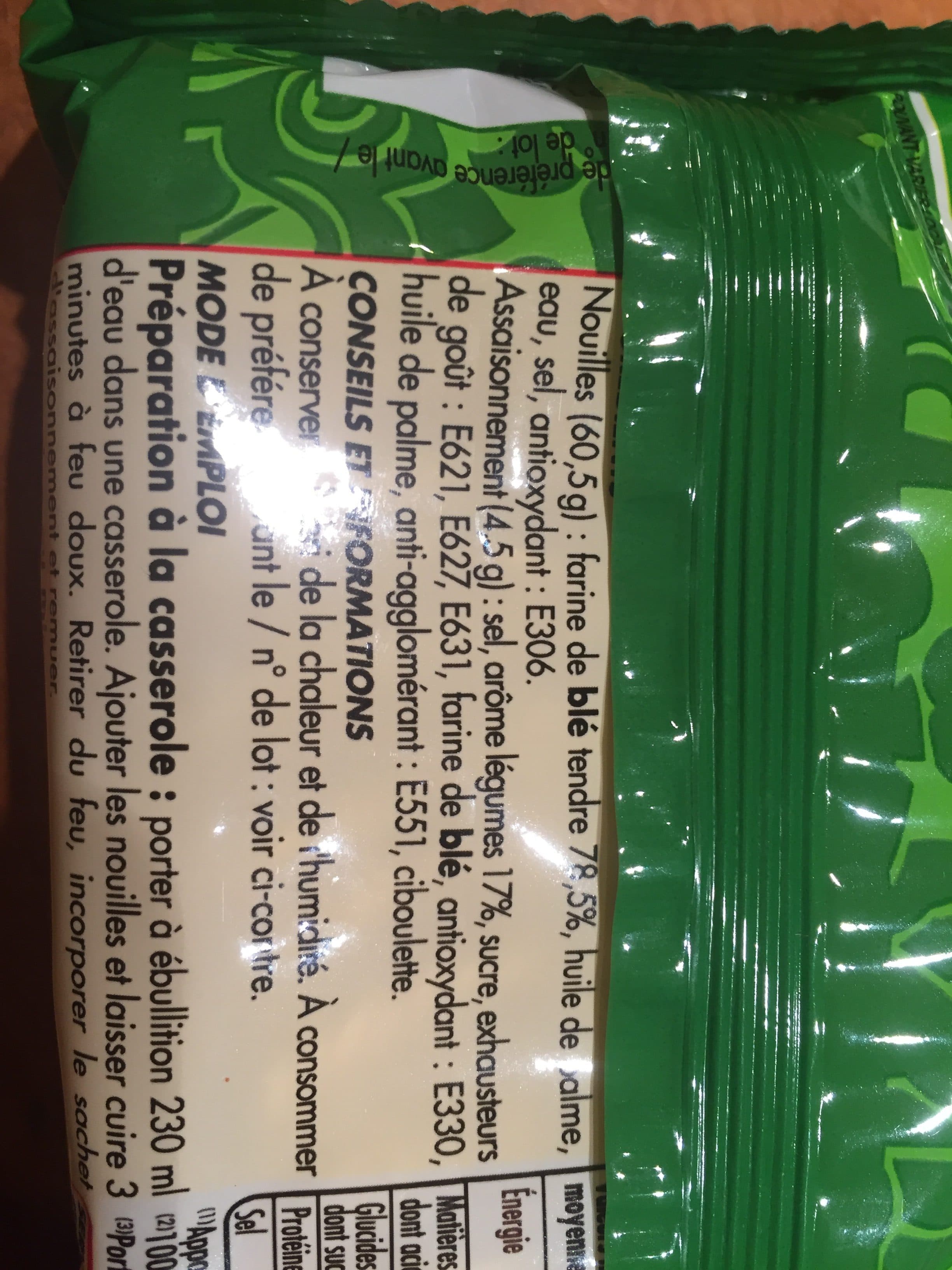 Netto NOUILLES INSTANTANEES SAVEUR LEGUMES 3x65g packshot