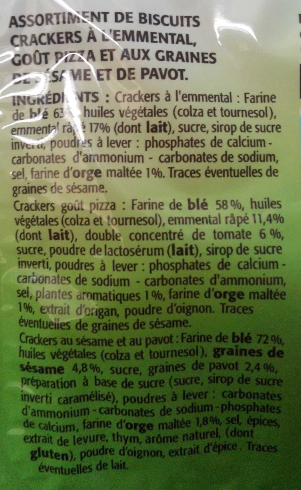 Bouton d'or Coffret crackers 380g packshot