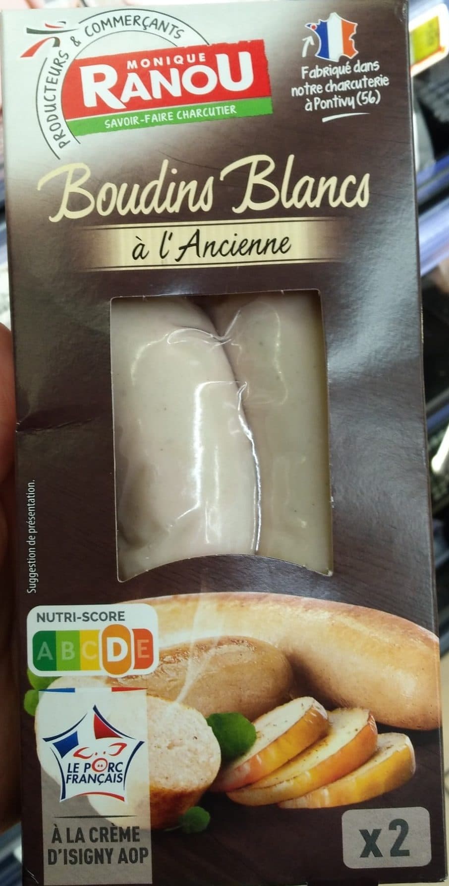 Monique ranou Boudins blancs à l'ancienne à la crème d'Isigny AOP packshot