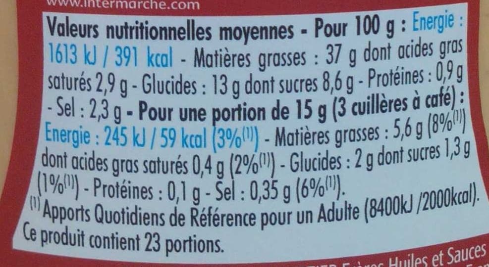 Bouton d'or Sauce américaine 350g packshot