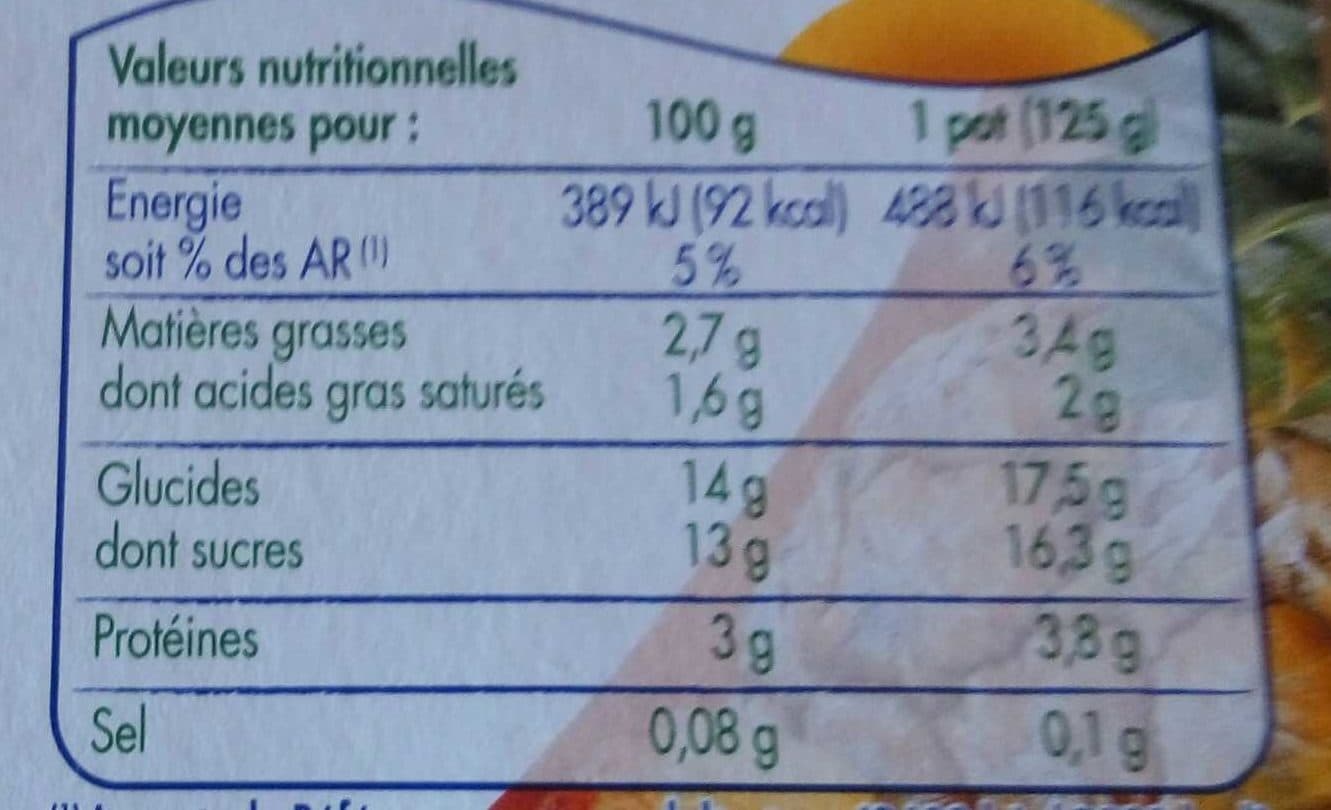 Pâturages YAF FRUITS JAUNES 8X125g packshot