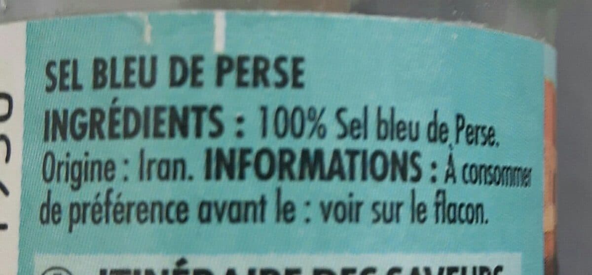 Itinéraire des Saveurs Sel bleu de Perse, le moulin de 63 g packshot