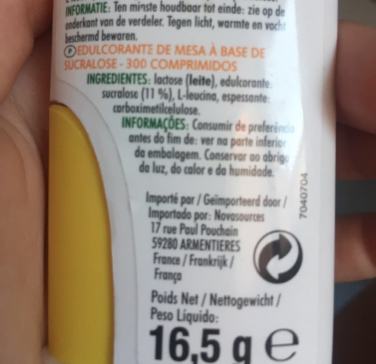 Les Mousquetaires Comprimés Sucralose packshot
