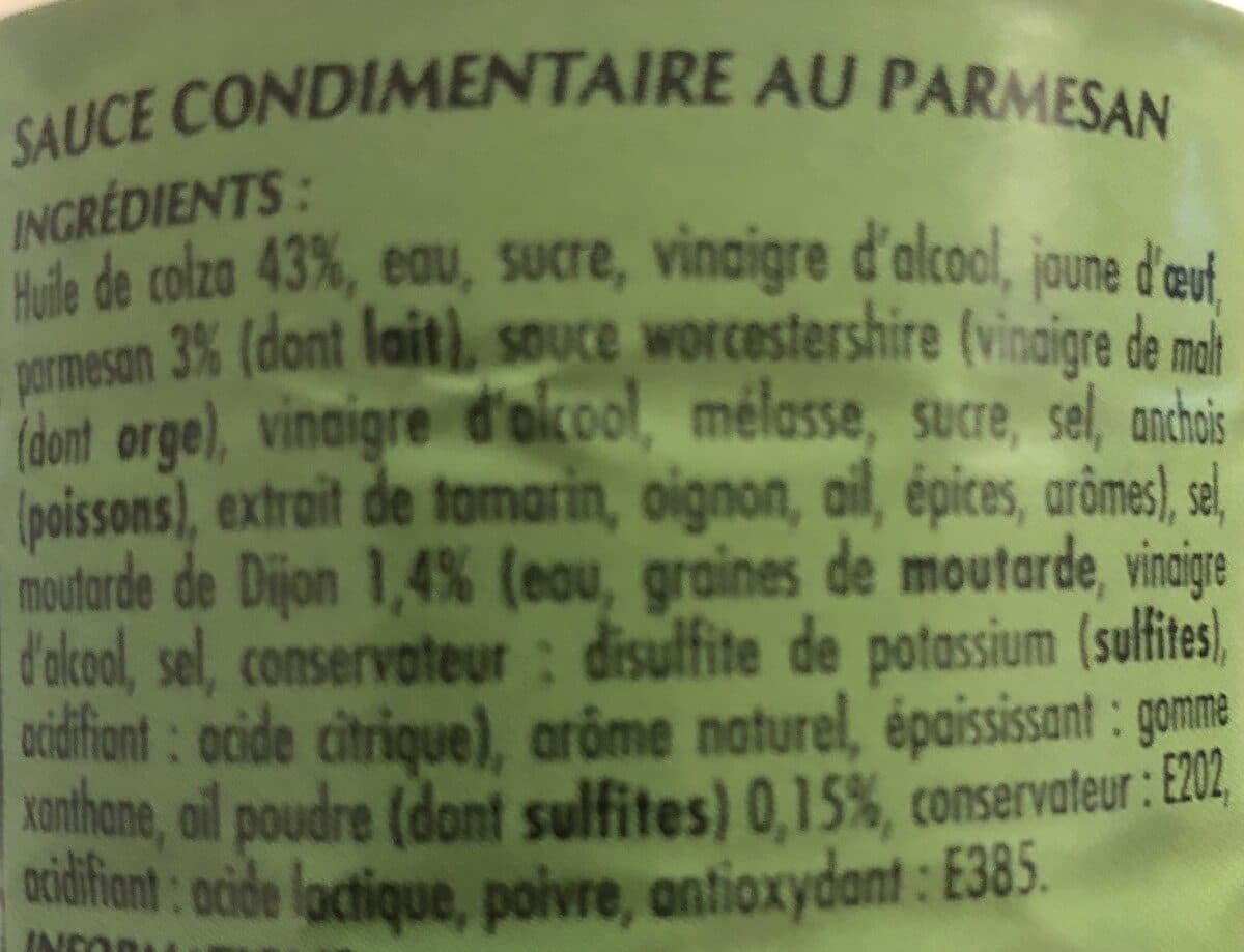 Bouton d'or Sauce Caesar au Parmesan 500ml packshot