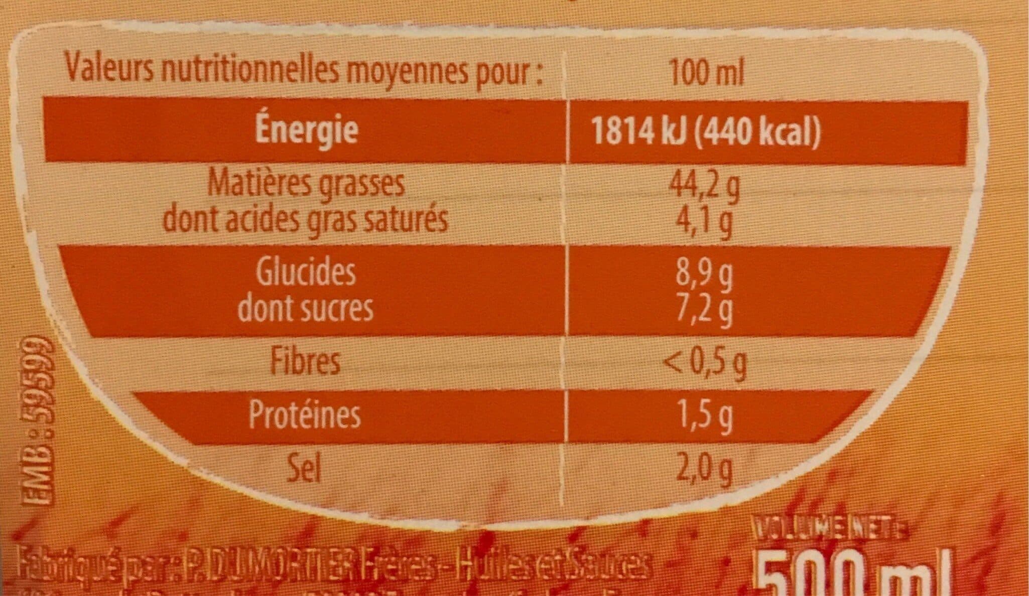 Bouton d'or Sauce Caesar au Parmesan 500ml packshot