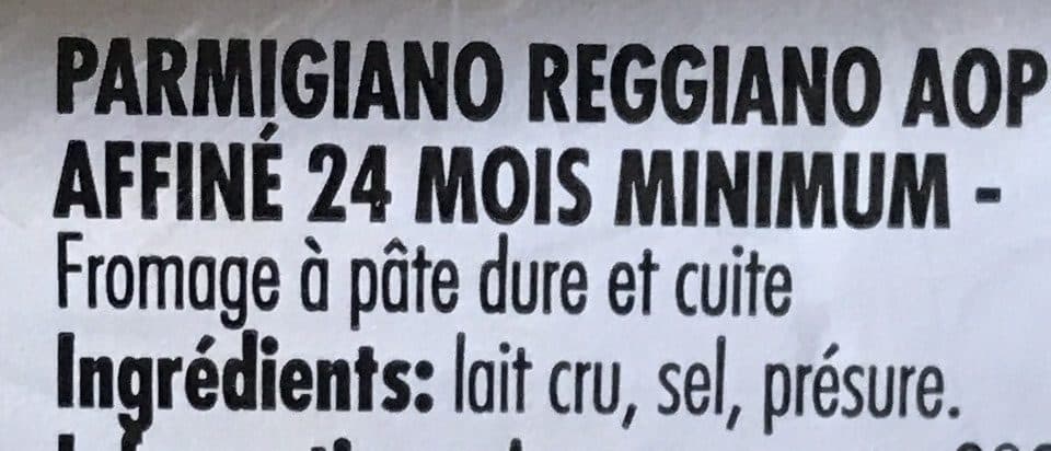 Itinéraire des Saveurs Parmigiano reggiano aop pointe 18 mois lc 200g packshot