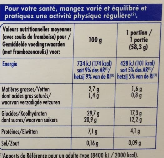 Pâturages Gâteau au fromage frais & son coulis de framboise packshot