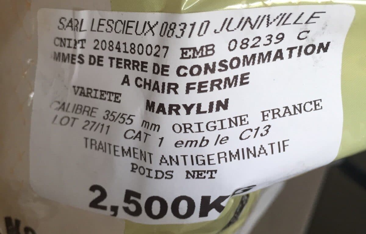 Mon Marché PLaisir Pomme de terre packshot