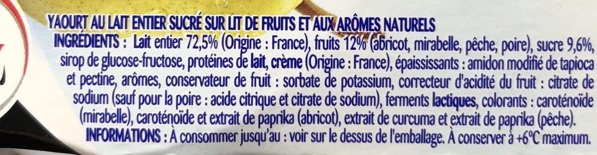 Pâturages Yaourt de Haute-Savoie sur lit de fruits packshot