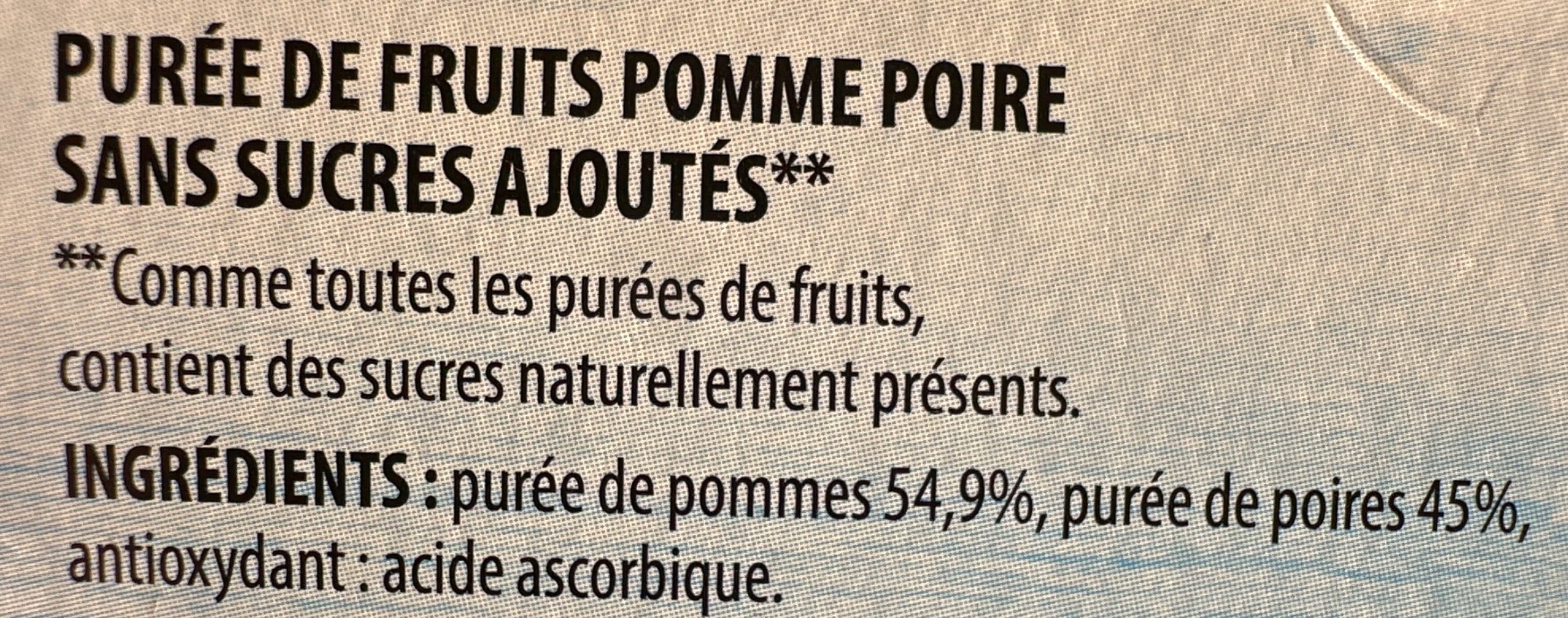 Paquito Purée de fruits pomme poire packshot