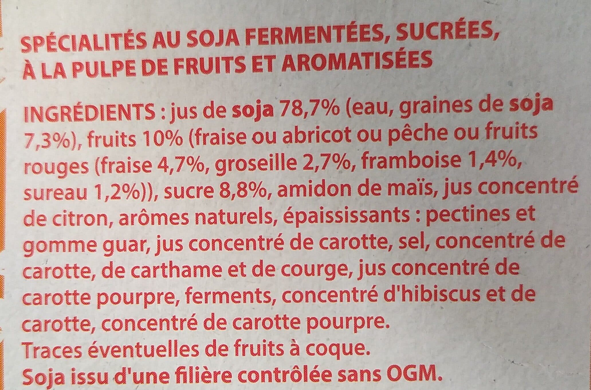 Pâturages Fruits mixés au soja 8 x 100 g packshot
